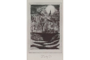 Zánik domu Usherů, IV. ilustrace k povídkám E. A. Poea "Případ pana Valdemara"